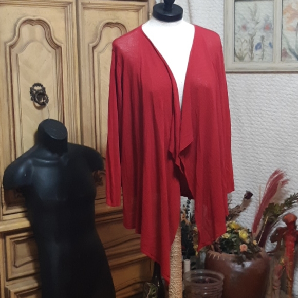 Woman Open front Cardigan knit Sweater - Picture 3 of 13